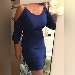 Cobalt blue dress great condition tight, short fit